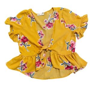 Yellow with Floral design